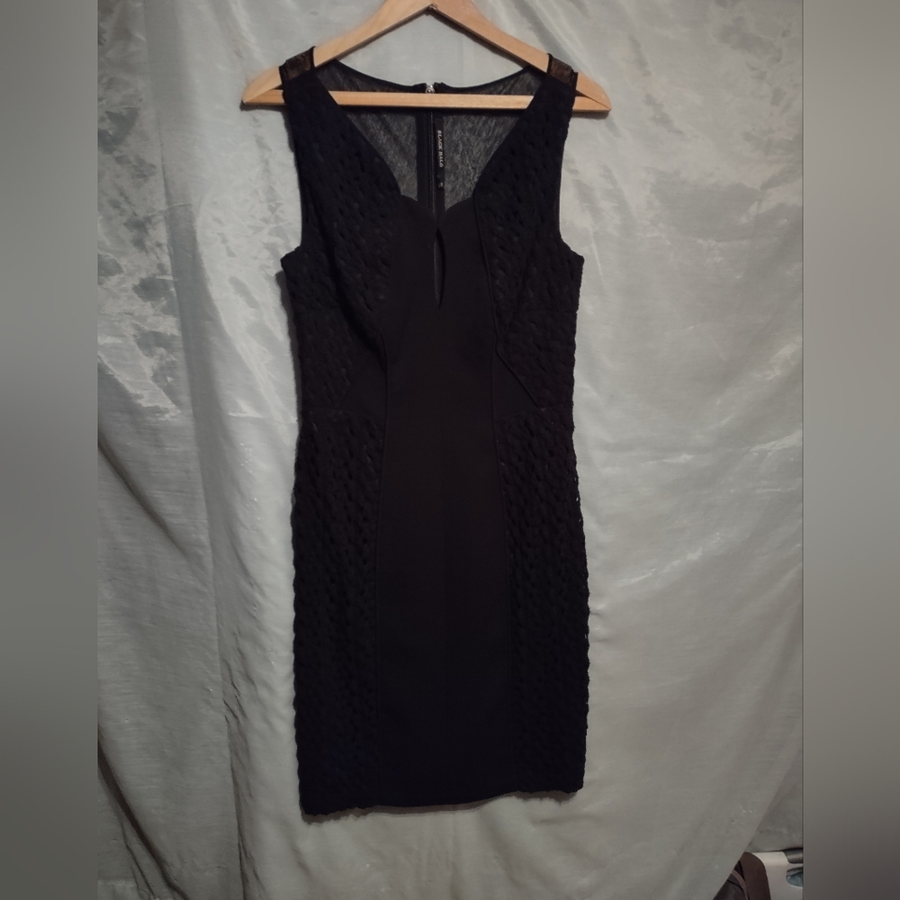 💥❤️❤️Black Halo Textured Keyhole Sheath Dress (Size 8)❤️❤️💥